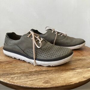 Merrell | Around Town Lace Air Lace-Up Grey Nubuck Leather Shoes
